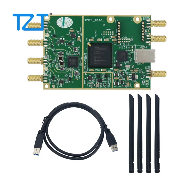 TZT 70MHz-6GHz B210 RF Development Board Open-Source SDR Development Replacement for USRP Ettus UHD