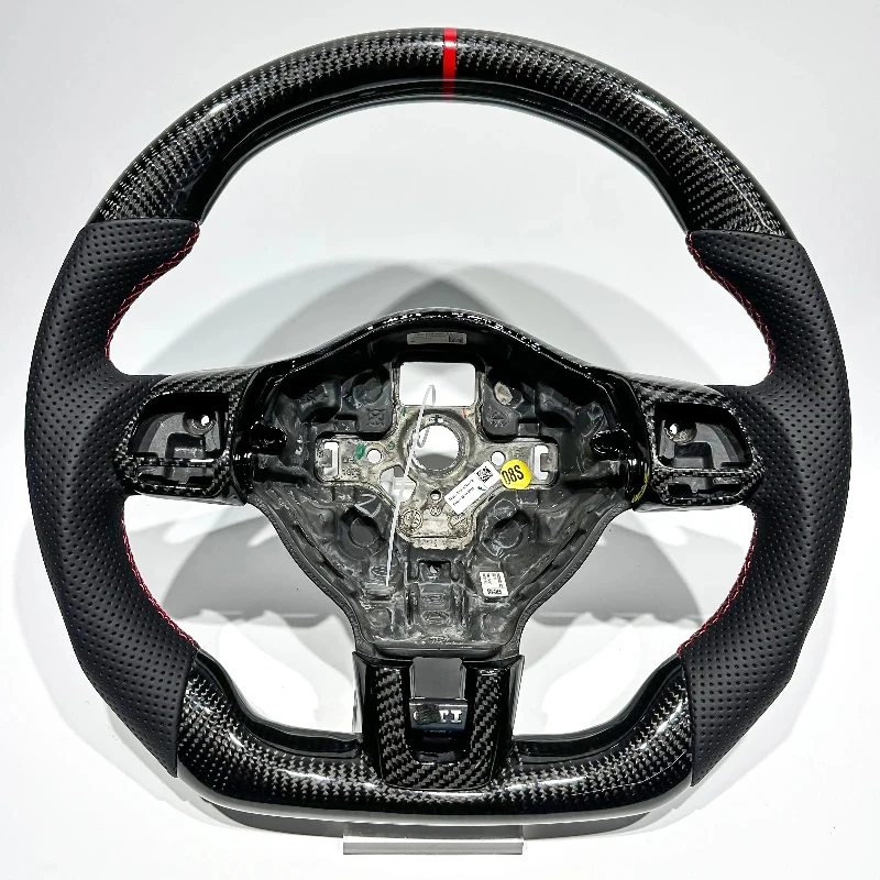 

Suitable Glossy Carbon Fiber Steering Wheel 6 MK6 car modification performance upgrade