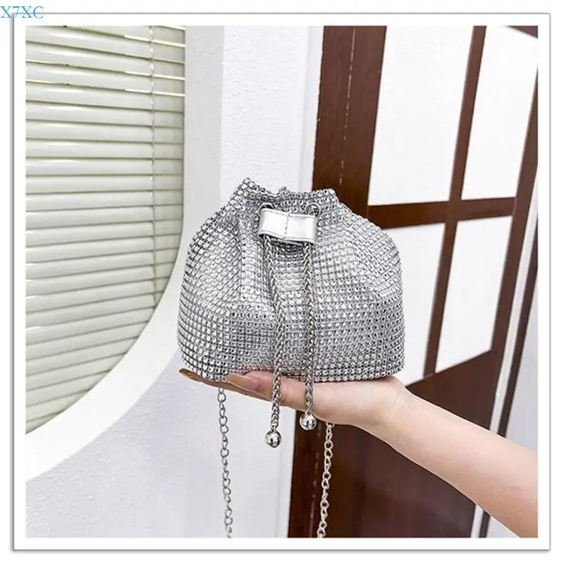 

X7XC Versatile and Bucket Bag Drawstring Crossbdoy Purse for Various Occasions