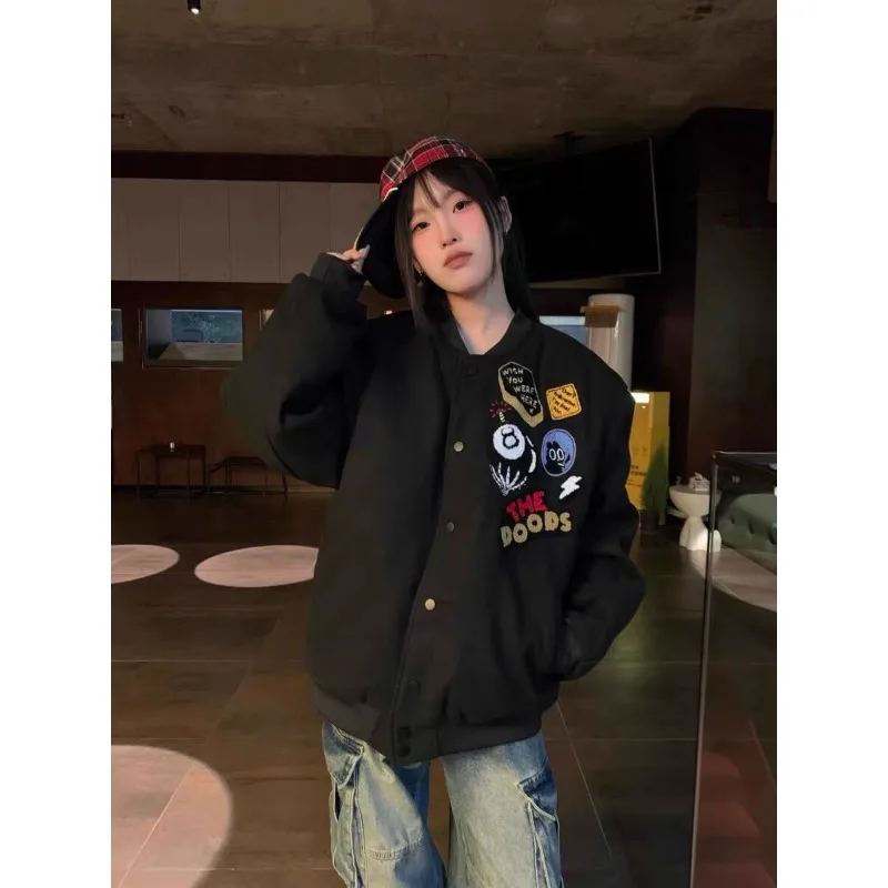 

Ins мода граффити high-street индивидуальный тренд хип-хоп скейтборд уличные танцы хип-хоп уличная китайская шикарная новая куртка