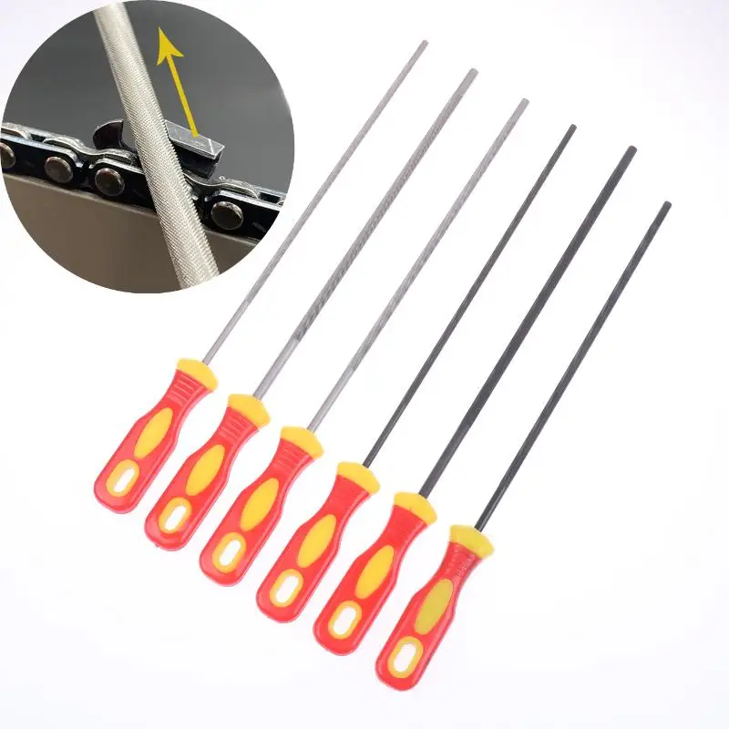 3Pcs Chainsaw File Hand Tools 4.0/4.8/5.5cm Sharpening Chainsaw Saw Chain Files Sharpener For Woodwork