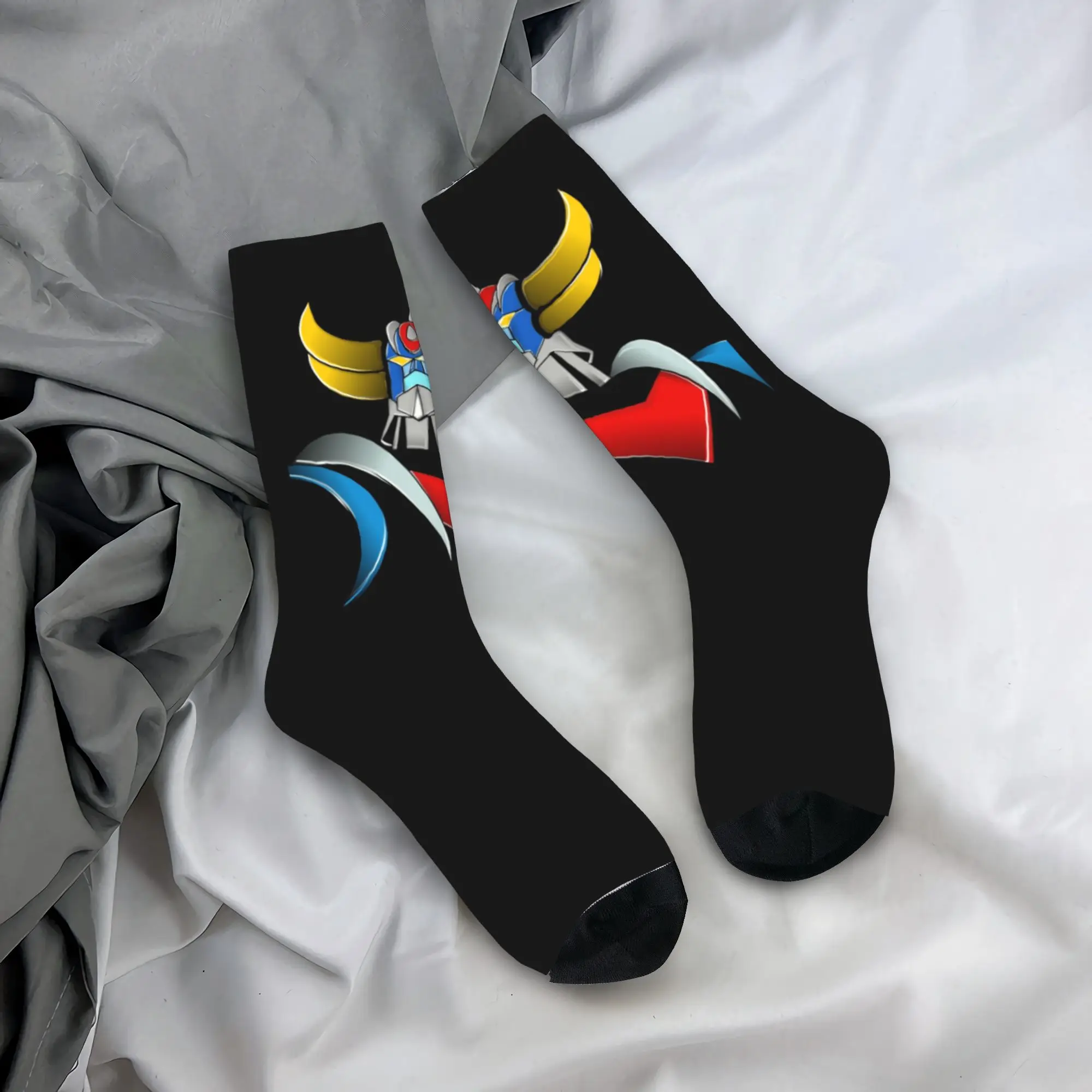 

Custom Fashion Mens Goldorak Ufo Robot Grendizer Dress Socks Unisex Warm Breathbale 3D Printed Crew Socks