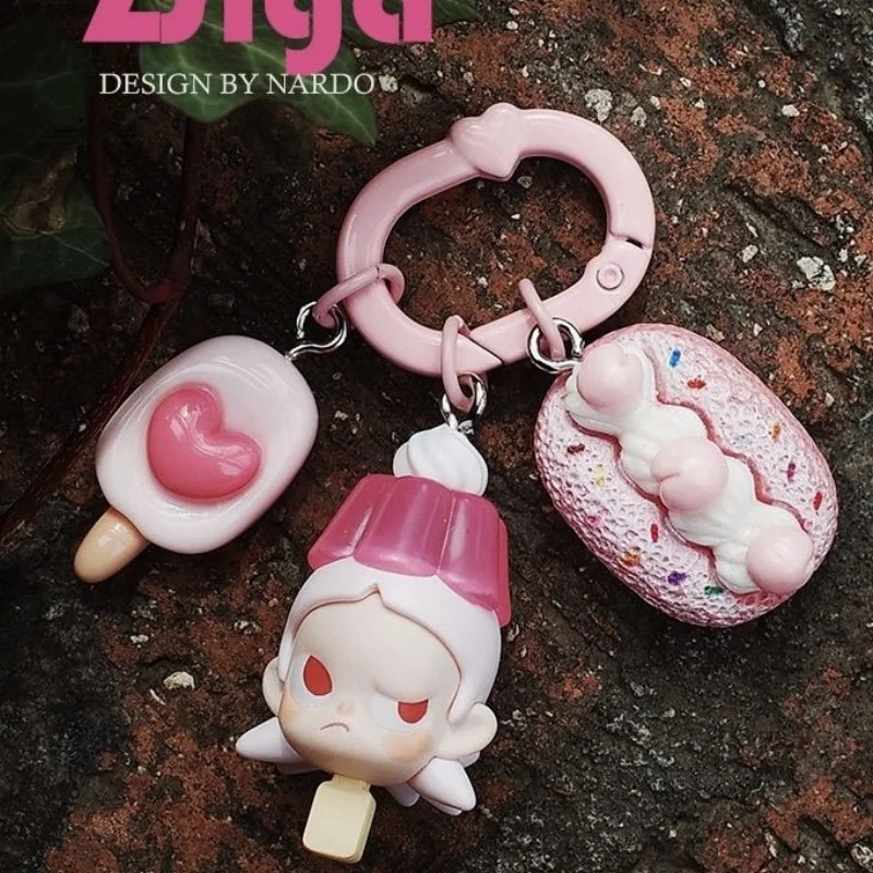 Hot Labubu Mushroom Elf Sakura Sweetheart Cute Kawaii Keychain Mobile Phone Chain School Bag Pendant Backpack Decorate Gifts Toy