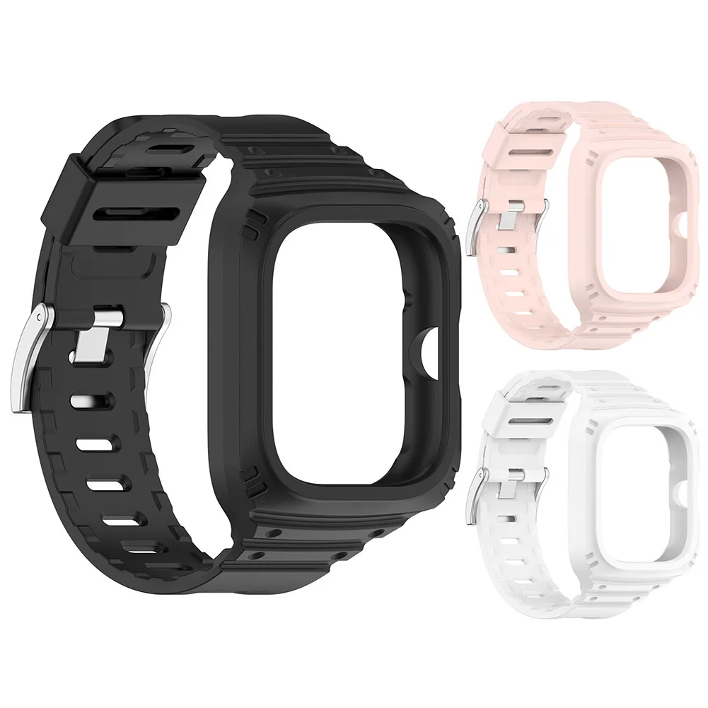 2 In 1 For Redmi Watch 4 Case + Strap Waterproof Smart Watch Protector Shell and Band Wristband Replacement Watch Accessories