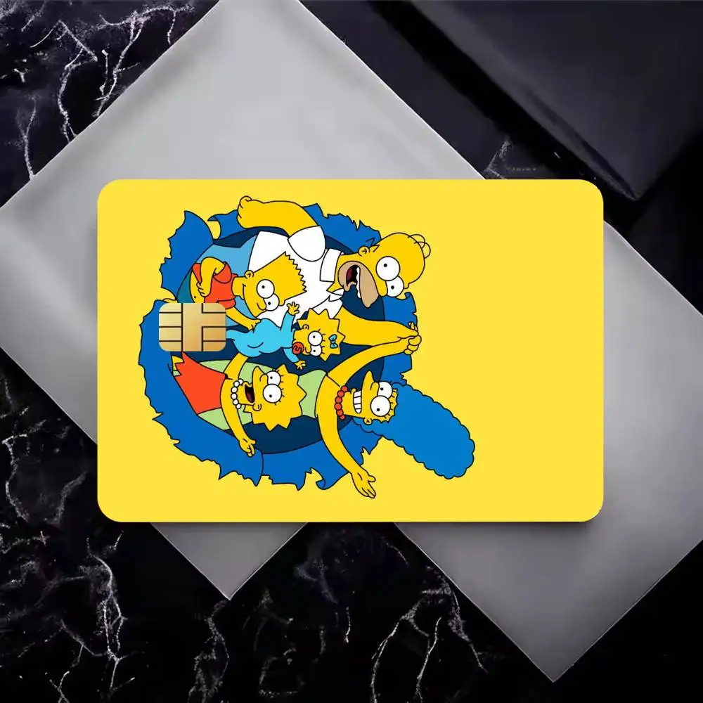 Simpsonsed High‑Res Game Chip Decals Credit Card Mini Waterproof Vinyl Ornament Useful Gift