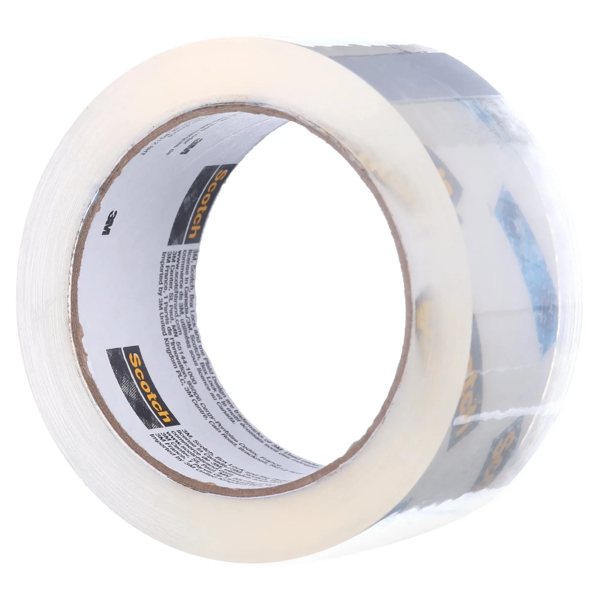 배송 포장 테이프, 투명, 1.88인치 x 54.6 야드, 테이프 롤 4개