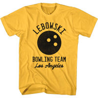 Big Lebowski Bowling Team Men's T-Shirt Movie Shirt Los Angeles Bowler Comedy