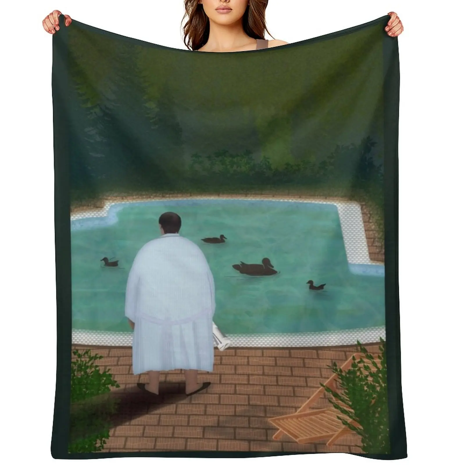 

Him, with those ducks... Throw Blanket Luxury Designer Giant Sofa Custom blankets ands Blankets