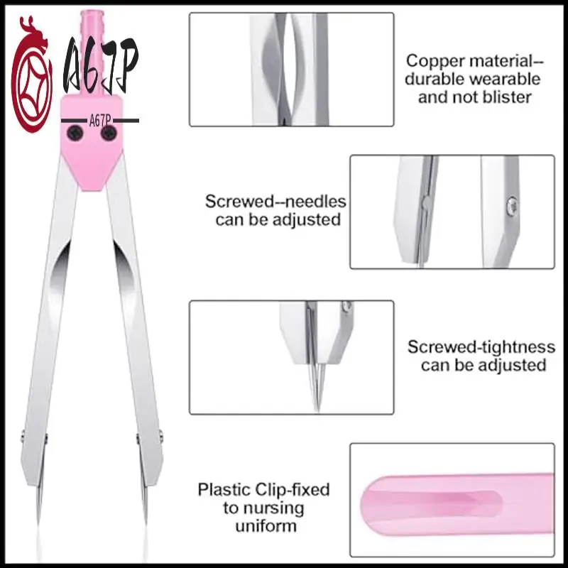 

A67P-EKG Calipers And EKG Ruler Set ECG Calipers Drafting Electrocardiogram Divider ECG Calipers Measuring Tool For Nursing