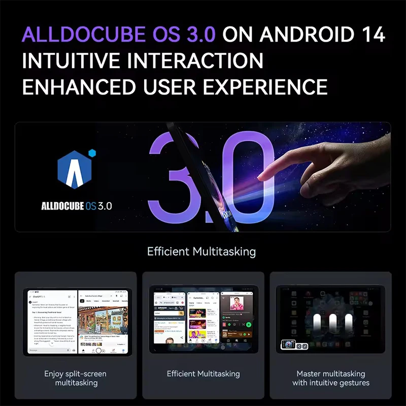 تابلت ALLDOCUBE iPlay60 Mini Pro بشاشة 8.4 بوصة Helio G99 سعة 16 جيجابايت (8 جيجابايت + 8 جيجابايت افتراضي) ذاكرة الوصول العشوائي 128/256 جيجابايت ROM 4G LTE 6050 مللي أمبير في الساعة أندرويد 14