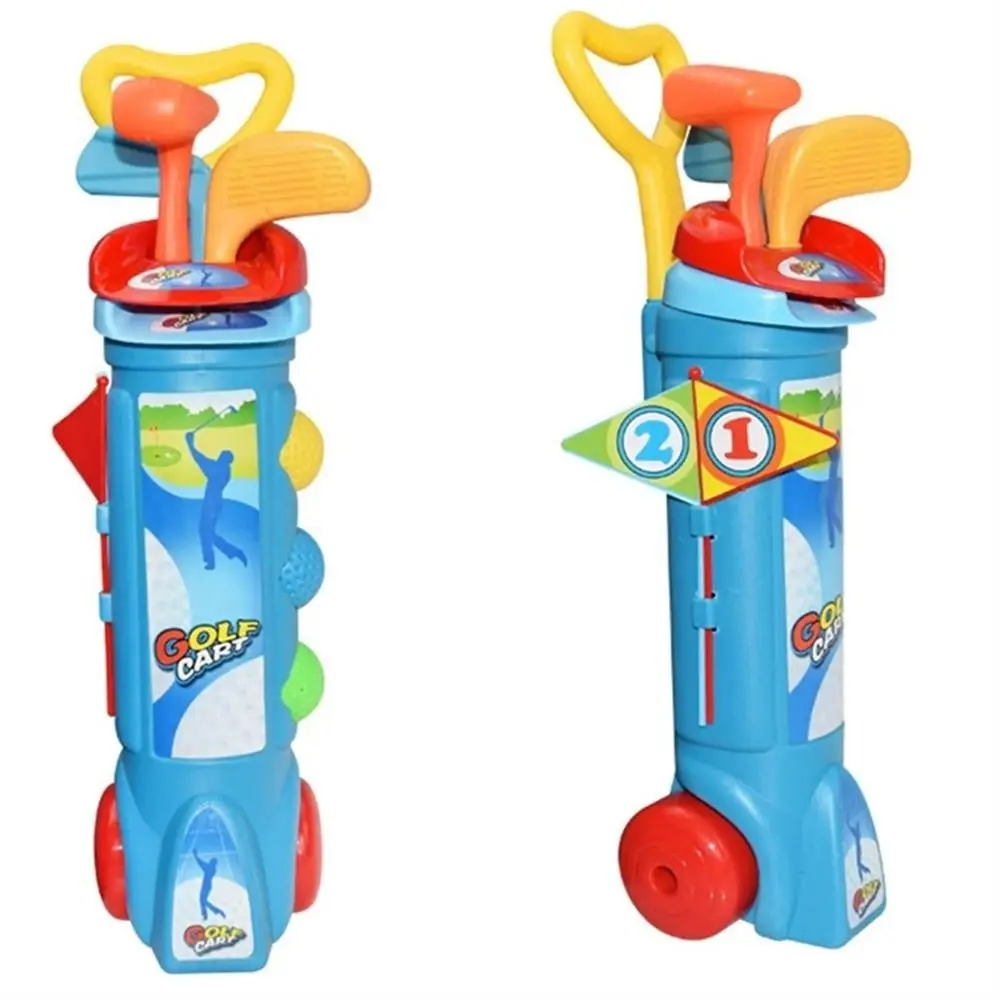 Multicolor bola conjunto de golfe brinquedos ao ar livre mini putter conjunto de golfe brinquedos clube de golfe cedo educacional crianças prática golfe