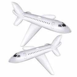 White Large Inflatable Airplane Balloon Aviation Themed Airplane Inflates Outdoor Birthday Party Gifts