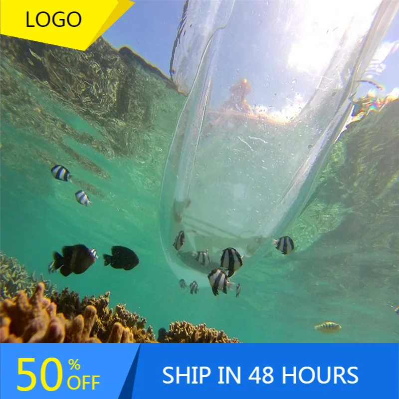2‑Person KUER Clear Transparent Kayak For Travel & Touring With Pallet Packing