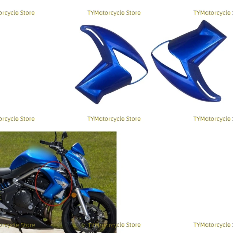 

Side Mid Cowling Front Panel Radiator Fairing Covers Fit for Kawasaki ER 6N ER6N ER-6N 2009-2011 Motorcycle Accessories