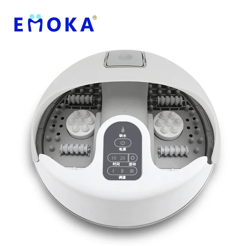 Emoka Electric Newest Massage Steam Foot Bath  Barrel Detox foot spa