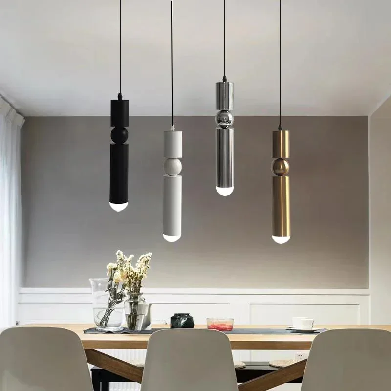 Minimalist Luxury Pendant Lights Kitchen Dining Table Decor Lighting Fixtures Nordic Chandelier LED Bedside Bedroom Pendant Lamp