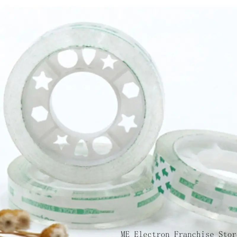 T5EA 6/8/10/12PCS شريط لاصق واضح لشريط التغليف موزع الشريط للمكتب