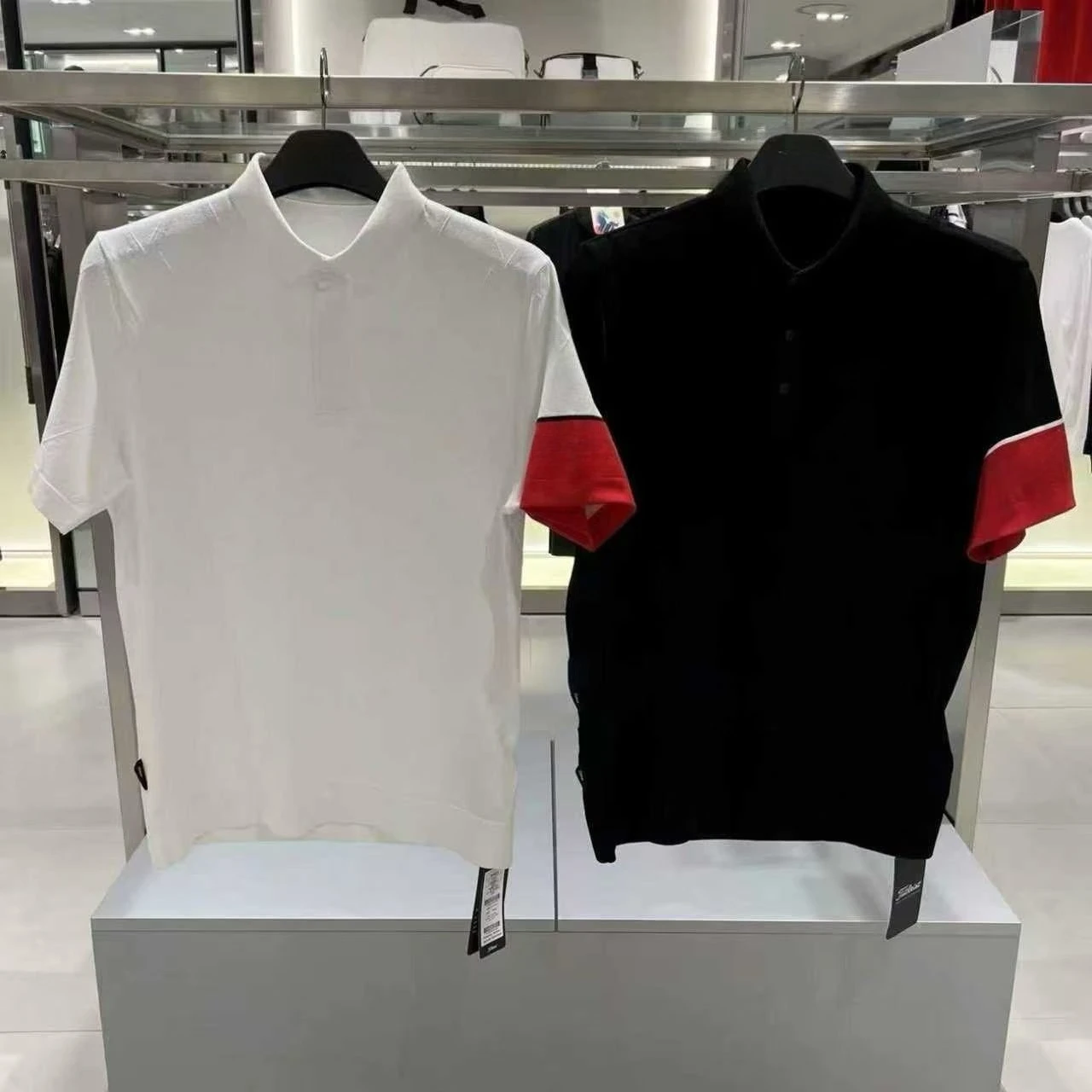 2026 Summer New Men Golf Polo Shirt Color Block Lapel Short Sleeve Quick Dry Breathable Outdoor Sports Casual Training Top