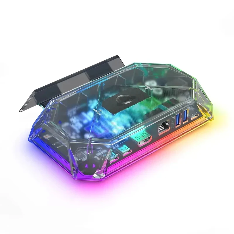 8 in 1 RGB Docking Station for Steam Deck USB C Hub Gaming Console New