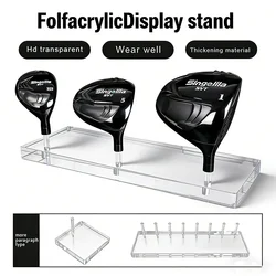2025 New Golf Club Head Acrylic Stand Display Stand Transparent Club Storage Stand for Golf Club Grips