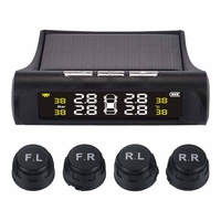 Solar Power TPMS Car Tire Pressure Alarm Monitor System Auto Security External Sensor Tyre Pressure Temperature Warning