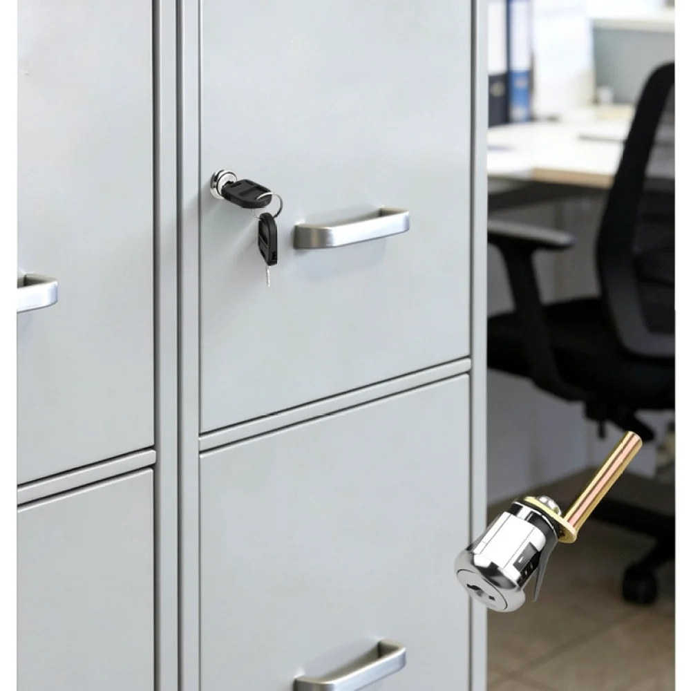 High Security Drawer Lock WT0703 Zinc Alloy Three Level Management Cam Lock For Office File Cabinet Furniture Hardware