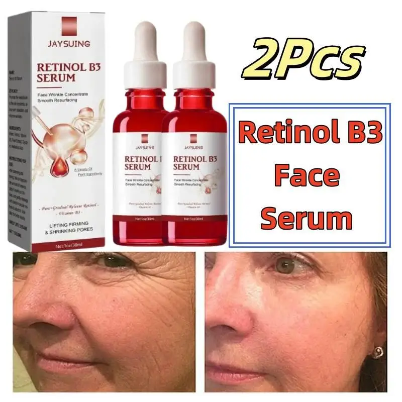 

2Pcs Pure Retinol Face Serum with Vitamin B3 Anti Aging Moisturizing Face Serum for Lines Wrinkles & Premature Sun Damage