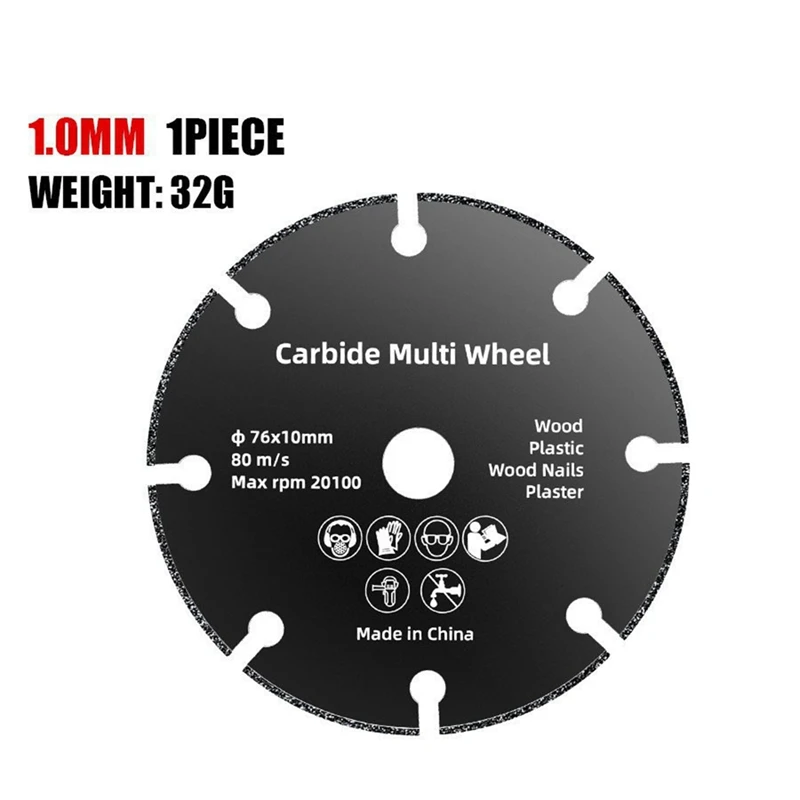 10Pcs 76Mm Saw Blade Electric Grinding Cutting Disc Rotary Tool Wood Cutting Electric Grinder Cutting Disc Circular