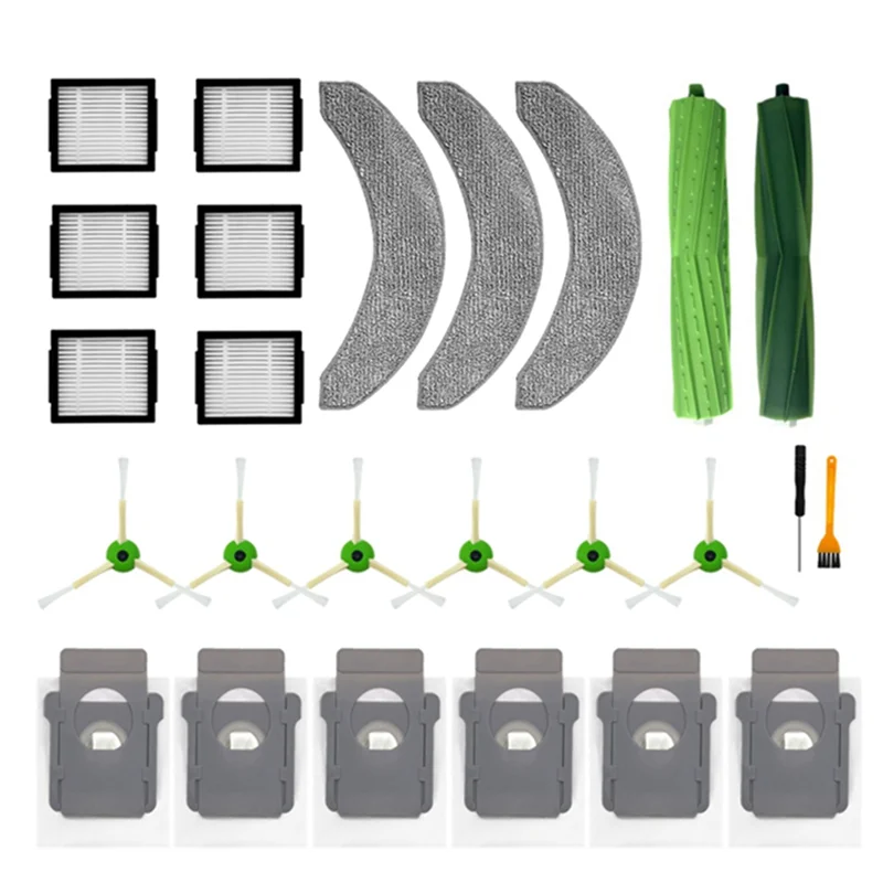 

AT-для iRobot Roomba Combo J7 + робот-пылесос, основная боковая щетка, мешок для пыли, запасные части