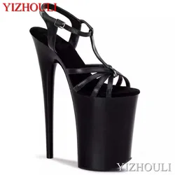 Chaussures de danse à talons hauts pour femmes, chaussures de danse pour Pole ylene Show, modèle sexy, allow Black Vamp, été, 23 cm, 9 po