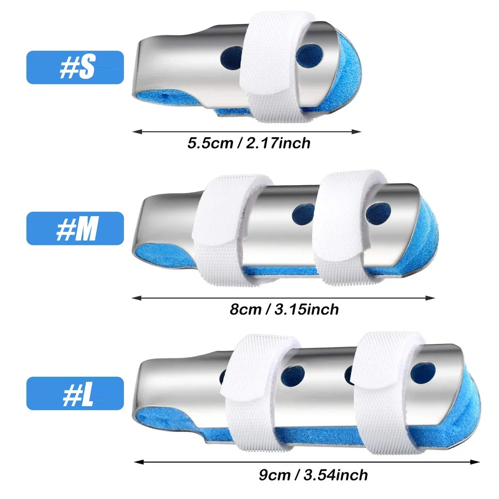 1Pc Finger Splints Thumb for Broken/Injured Fingers Stabilization,Aluminum Finger Splint Adjustable,  for Mallet Fingers