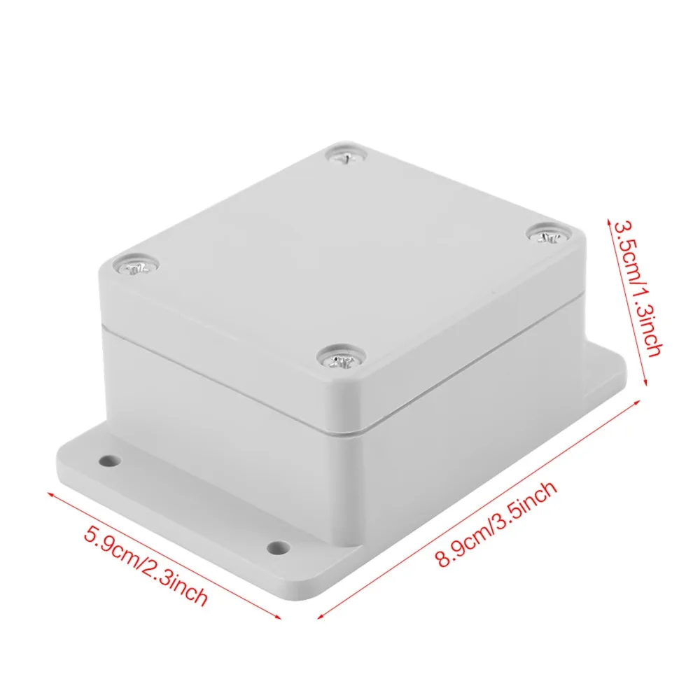 Protective Enclosure 89*59*35mm Junction Box IP65 Water Proof Connection Box ABS Wiring Connection Box Outdoor Equipment