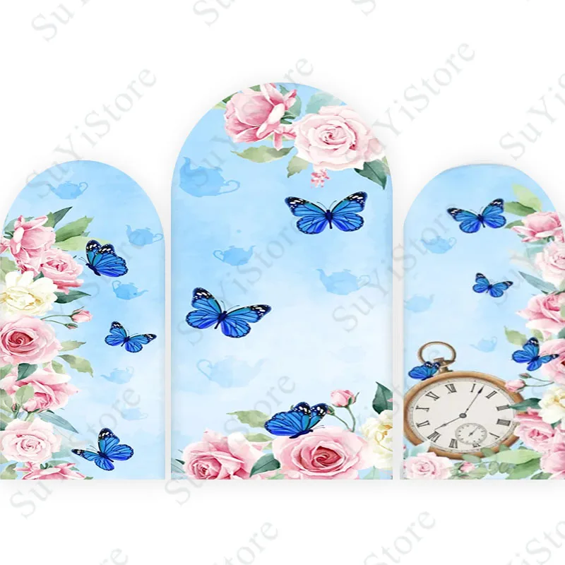 Alice In Wonderland Arch Photo Backdrop Arched Wall Girls Happy Birthday Disney Princess Chiara Photography Background