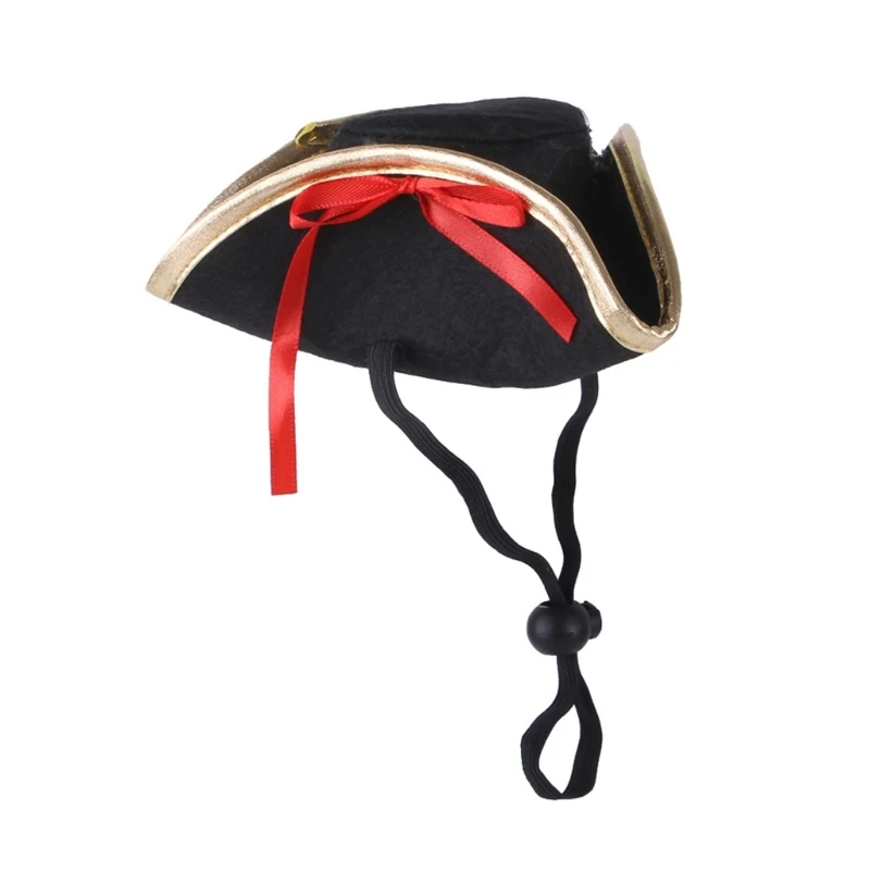 Cute Pirate Captain Hat for CAT Christmas Pet Dogs Cosplay Headwear Winter Halloween Cosplay Costume Accessories