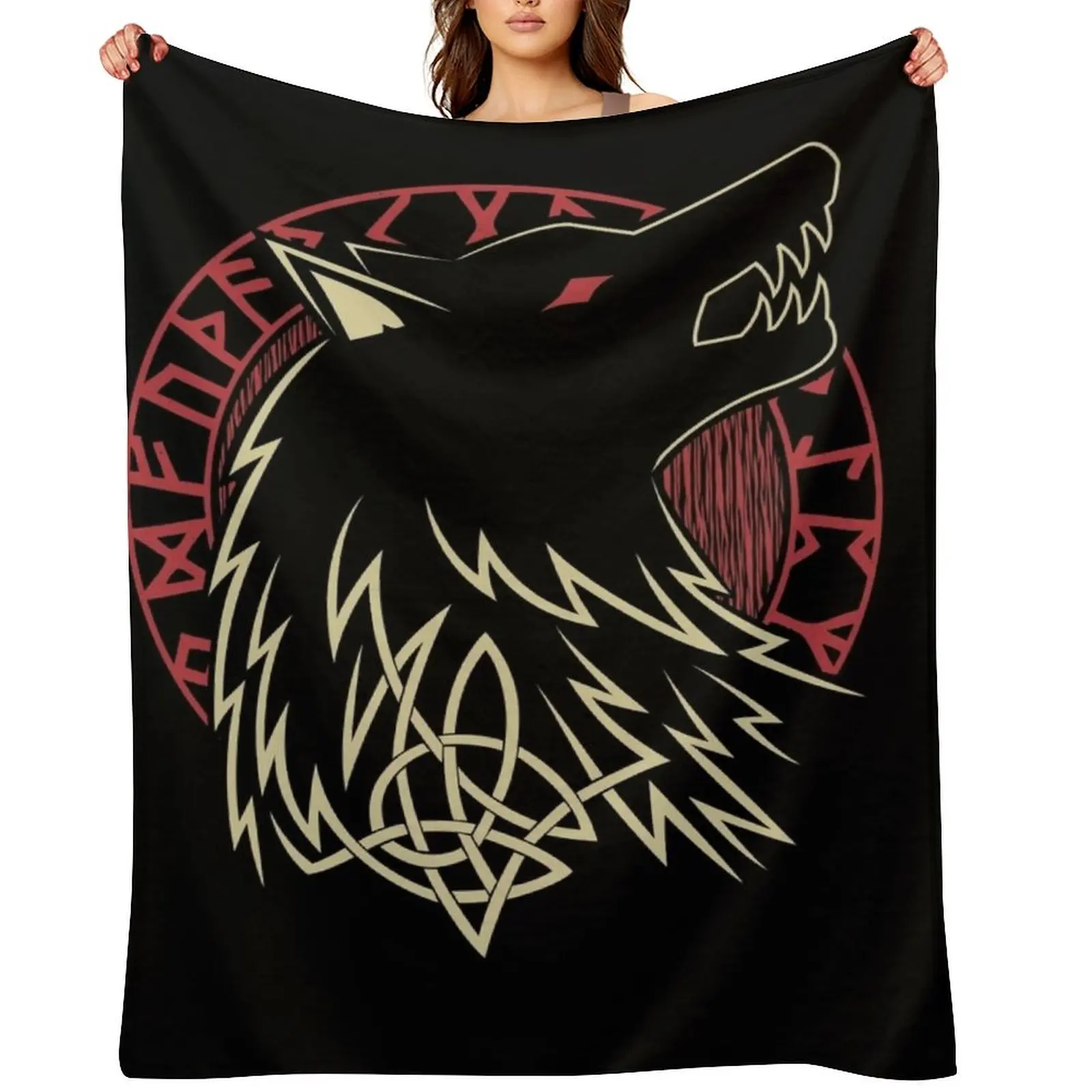 

Fenrir 2 Throw Blanket bed plaid Flannels Decorative Sofas Vintage Blankets