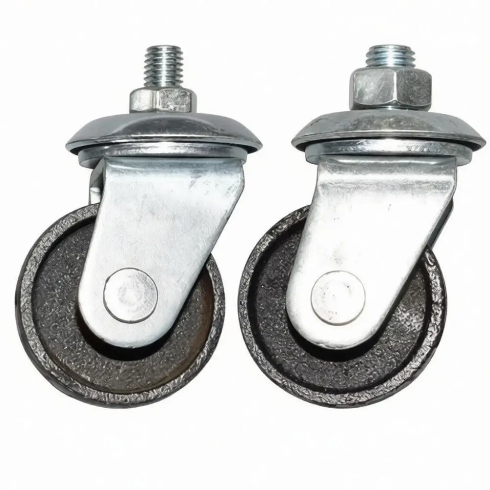 High Stability Directional Wheel For Double Pump Floor Jack Automotive Repair Tool Reinforced Threaded Swivel Caster Part