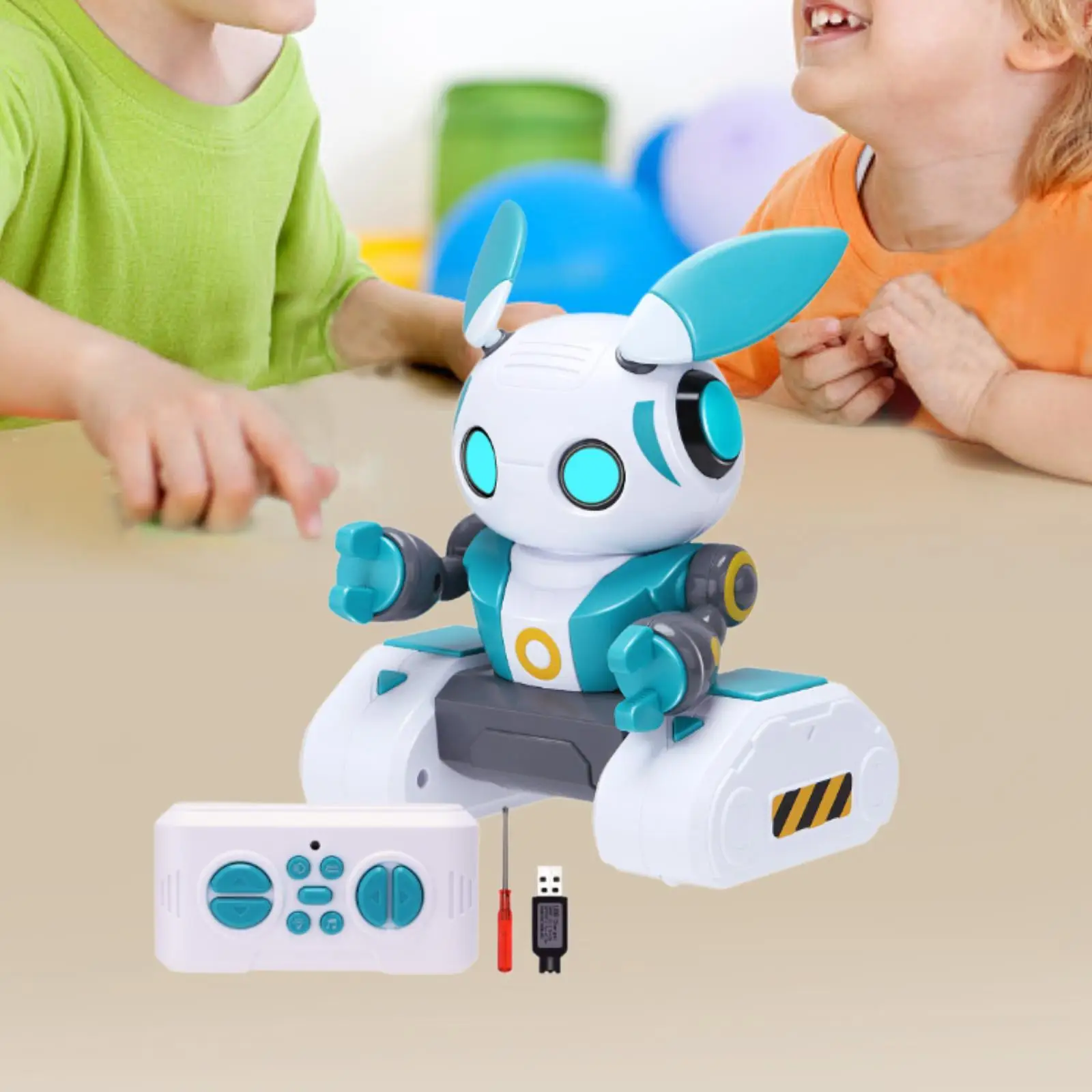 Mini robot z oczami LED Kreatywna zabawka inteligencja Chłopcy Inteligentna zabawka robotyczna Chłopcy i dziewczęta Prezent urodzinowy Nastolatki Dzieci Rozrywka