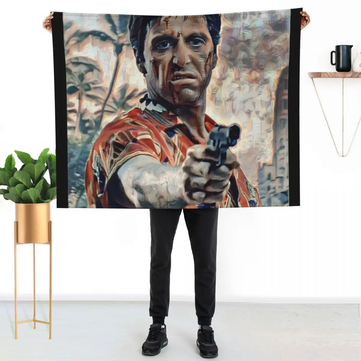 

Scarface Throw Blanket Soft Home Decor Blanket for Couch Bedroom