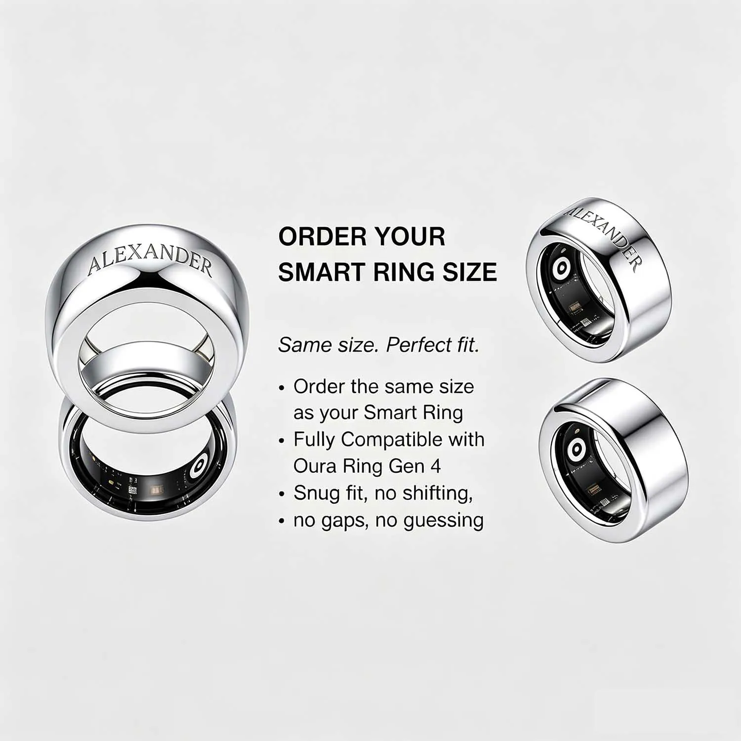 Qitian 맞춤형 다이아몬드 네임 스마트 링커버, 오 - Initial Ring Custom 리뷰 및 가격