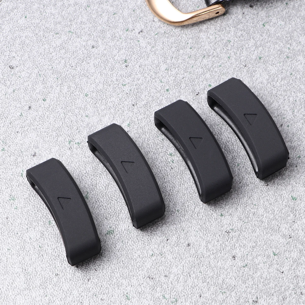 

4pcs Silicone Watch Band Strap Loop Holder For Watches Buckle Replacement Retaining Device Secure Fit Comfortable Wear Perfect