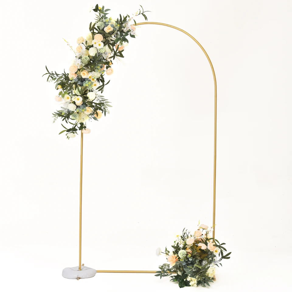 Heavy Duty Gold Metal Arch Backdrop Stand
