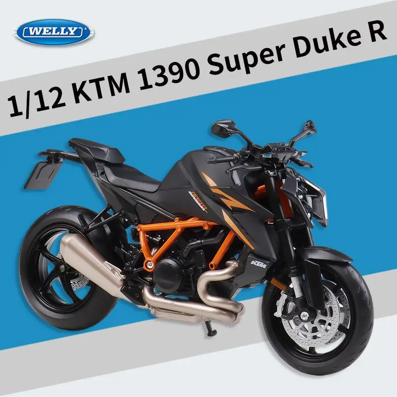 

Коллекционная модель мотоцикла WELLY 1:12 KTM 1390 Super Duke R, имитация, из литого сплава