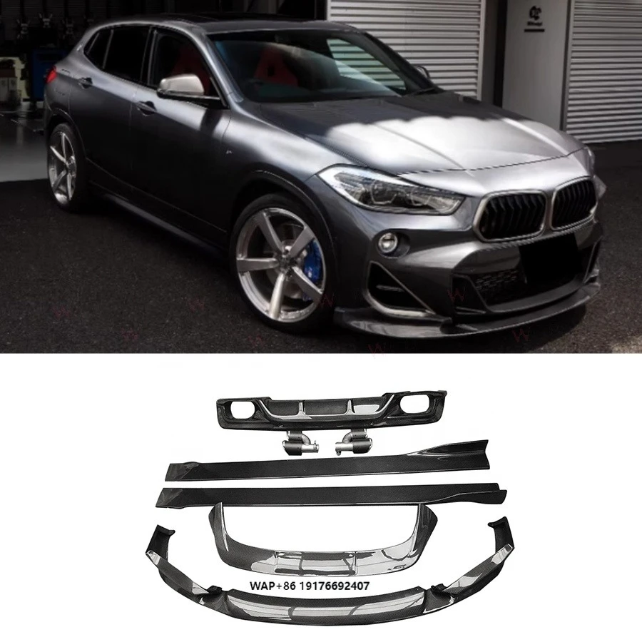 

Carbon Fiber 3D Style Bodykit forBMW X2 F39 2019+ Front Lip Rear Bumper Diffuser Roof Spoiler Side Skirt Splitter Body Kit