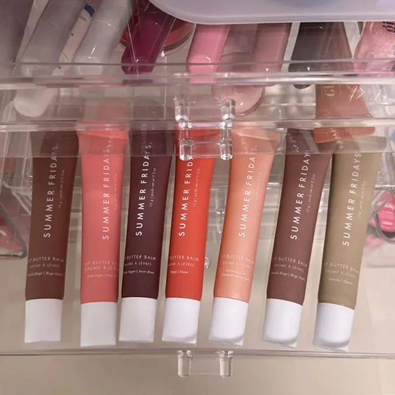 أزياء ساخنة جديدة الصيف الجمعة بلسم الشفاه ترطيب تنعيم الشفاه الناعمة مستحضرات التجميل كعكة عيد ميلاد الفانيليا البيج ماكياج العناية بالشفاه #1