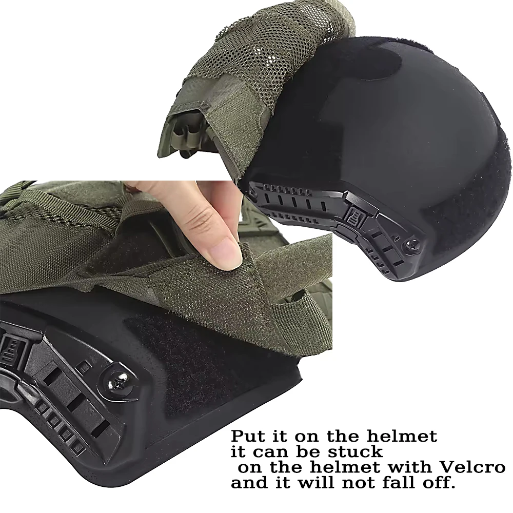 BOOIU التكتيكية خوذة مجموعة غطاء NVG حقيبة البطارية النايلون الوزن حقيبة لخوذة سريعة غطاء الصيد الباليستية الخوذات الملحقات