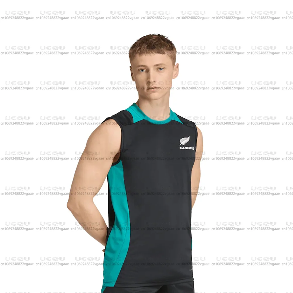 

2025 All Blacks Tank Singlet Teenager Waistcoat Vest Boys Quick-Drying Breathable Top Home Rugby Jersey Clothes Tee Men T Shirt