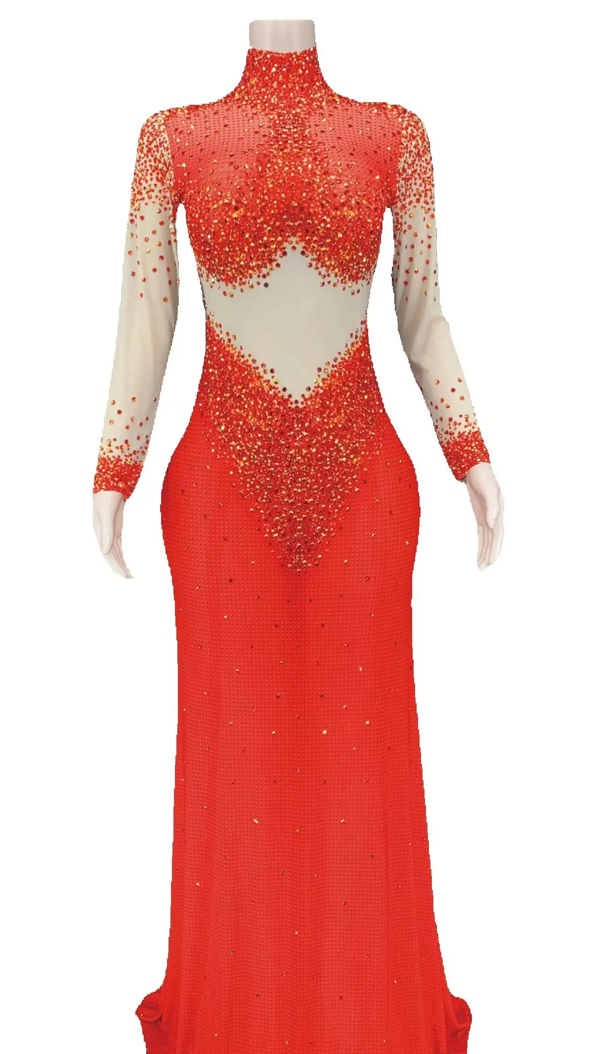 ZD  Latest Summer Dresses Sparkling Golden Diamonds Dress Sequin Yellow Dress Sexy Trailing Ball Prom