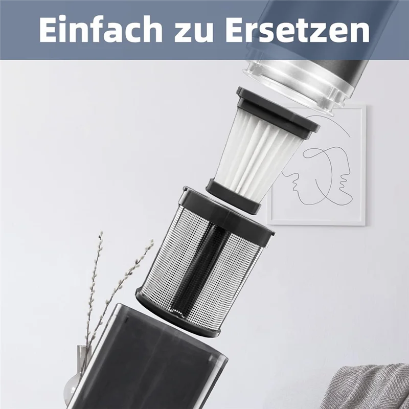 

The New 6 HEPA Filters for Moosoo K12 / K12 Pro / K13 Vacuum Cleaner & Genius Invictus One 1.0/2.0 Handheld Vacuum Cleaner