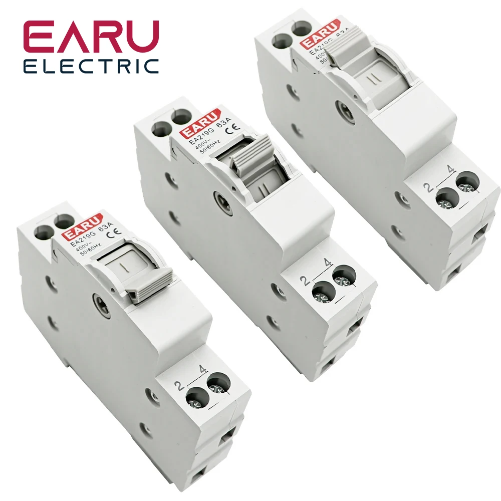 قاطع دائرة تشابك يدوي لنقل الطاقة المفردة ، مفتاح خصم Din للسكك الحديدية ، 1P ، 40A ، 63A ، MTS #4