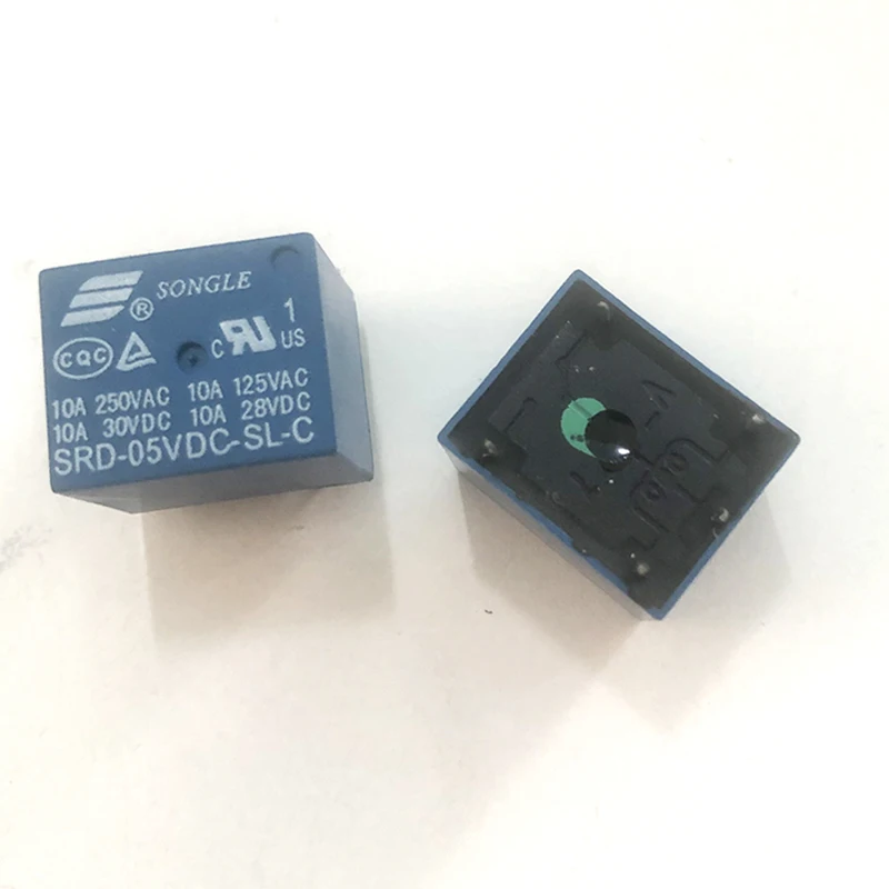 

50PCS/lot Relay SRD-05VDC-SL-C SRD-09VDC-SL-C SRD-12VDC-SL-C SRD-24VDC-SL-C 5V 9V 12V 24V 10A 250VAC 5PIN T73